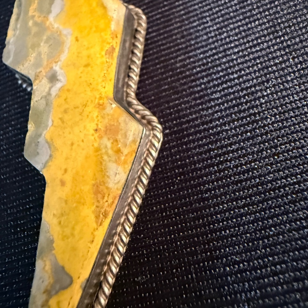 Native American Bumblebee Jasper Lightning Bolt P… - image 4